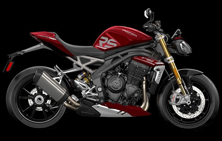 2024 Triumph Speed Triple RS in Carnival Red at Brisan Motorcycles Newcastle