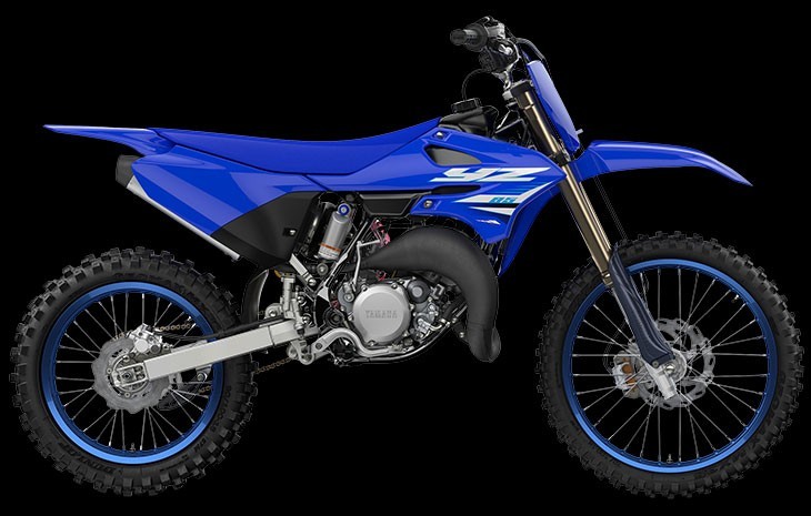 Yamaha YZ85LW Studio image in blue colourway, available at Brisan Motorsports Islington