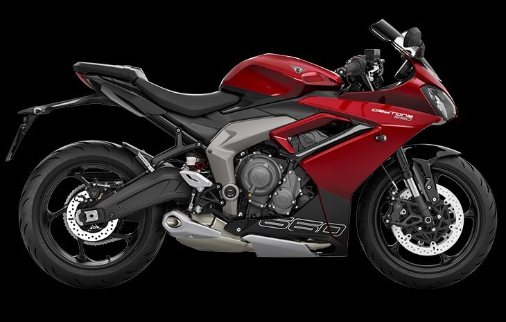 2024 Triumph Daytona 660 in Carnival Red at Brisan Motorcycles Newcastle