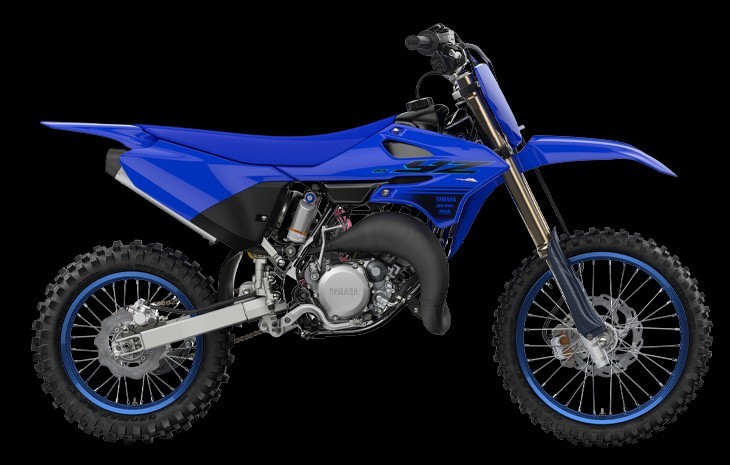 Studio image of Yamaha YZ85 Small Wheel two stroke in Blue colourway, available at Brisan Motorsports Newcastle