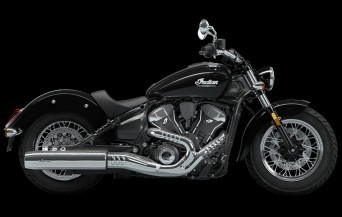 Studio image of Indian Scout Classic 2025 cruiser in Black Metallic Colour, available at Brisan Motorcycles Newcastle