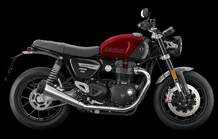 2024 Triumph Speed Twin 1200 in Carnival Red/Storm Grey at Brisan Motorcycles Newcastle