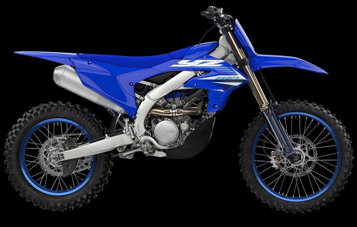 Yamaha YZ250FX Studio image in blue colourway, available at Brisan Motorsports Islington