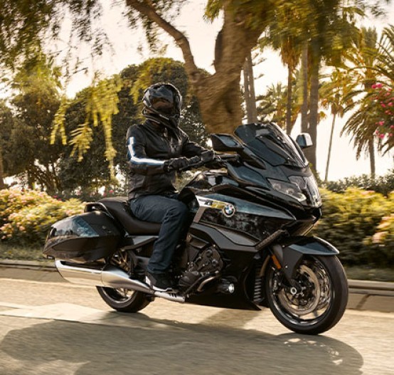 Action image of K 1600 GT in Black Storm Metallic Colour Way, Available at Brisan Motorcycles Newcastle