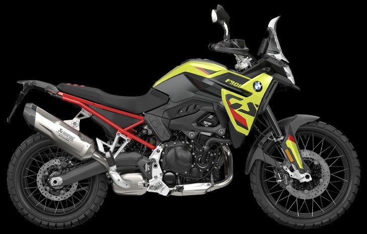Studio Image of 2024 BMW F 900 GS in Sao Paulo Yellow - Adventure Motorcycle at Brisan Motorcycles Newcastle