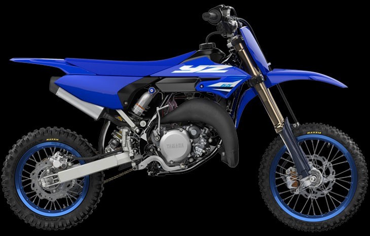 Yamaha YZ65 Studio image in blue colourway, available at Brisan Motorsports Islington