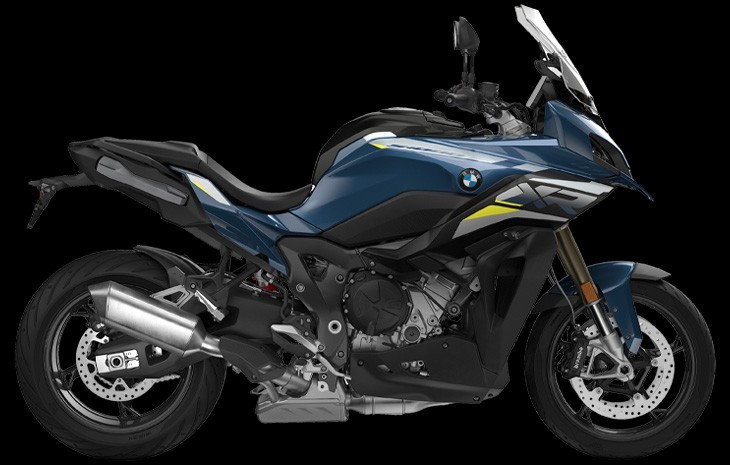 Studio image of BMW S 1000 XR Sport 2024 in Gravity Blue Metallic Colourway, available at Brisan Motorcycles Newcastle