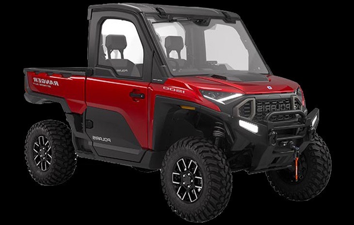 Studio image of Ranger XD 1500 Northstar Ultimate in Sunset Red, available at Brisan Motorcycles Newcastle