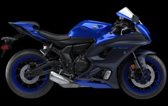 Studio image of Yamaha YZF-R7 HO 2023 in Blue Colourway, Available at Brisan Motorsports Newcastle