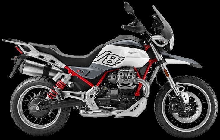 2024-Models Moto-Guzzi V85-TT-Enduro-White-Grey-Red