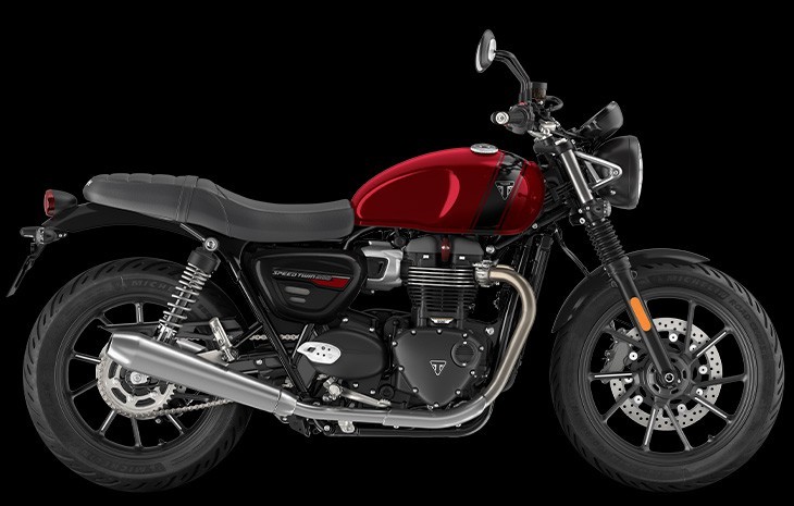 2024 Triumph Speed Twin 900 in Carnival Red/Phantom Black at Brisan Motorcycles Newcastle