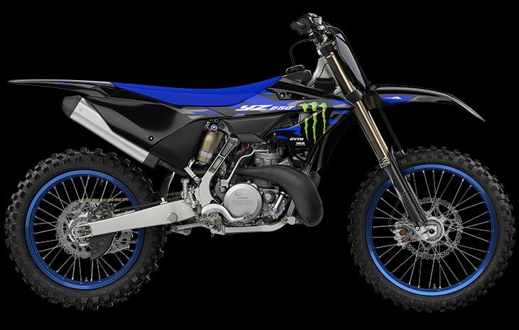 Yamaha YZ250SP Studio image in SP Monster Energy colourway, available at Brisan Motorsports Islington