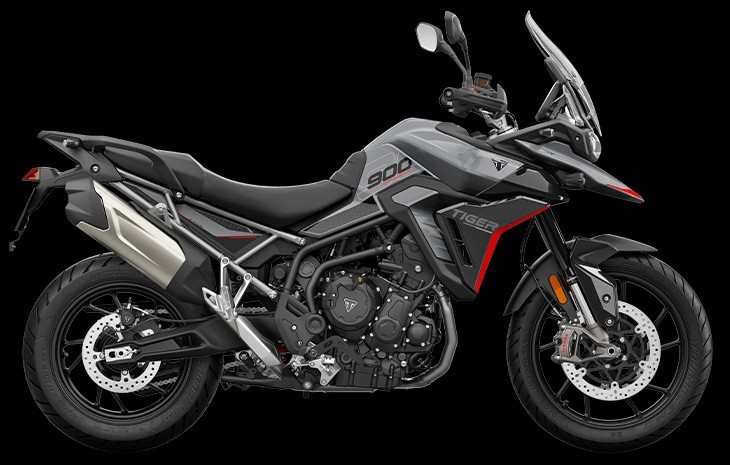 Studio image of 2024 Triumph Tiger 900 GT Pro in Graphite, available at Brisan Motorcycles Newcastle