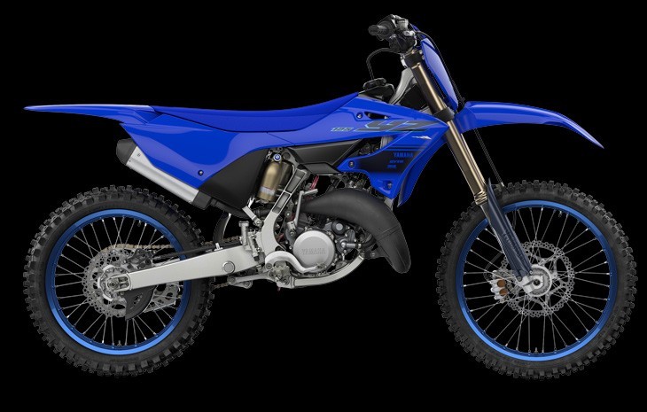Studio image of Yamaha YZ125 two stroke in Blue colourway, available at Brisan Motorsports Newcastle