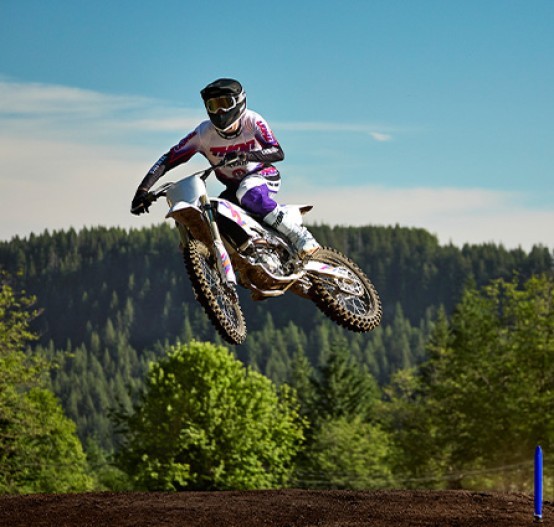 Action image of Yamaha YZ250F 50th Anniversary, mid-sized jump