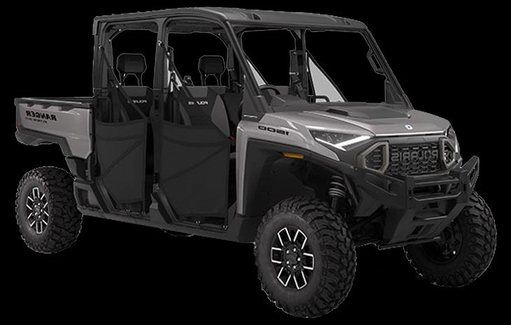 Studio Image of Ranger Crew XD 1500 Premium in Turbo Silver, available at Brisan Motorcycles Newcastle