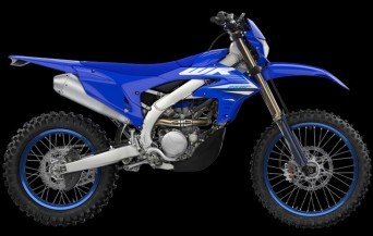 Yamaha WR250F Studio image in blue colourway, available at Brisan Motorsports Islington